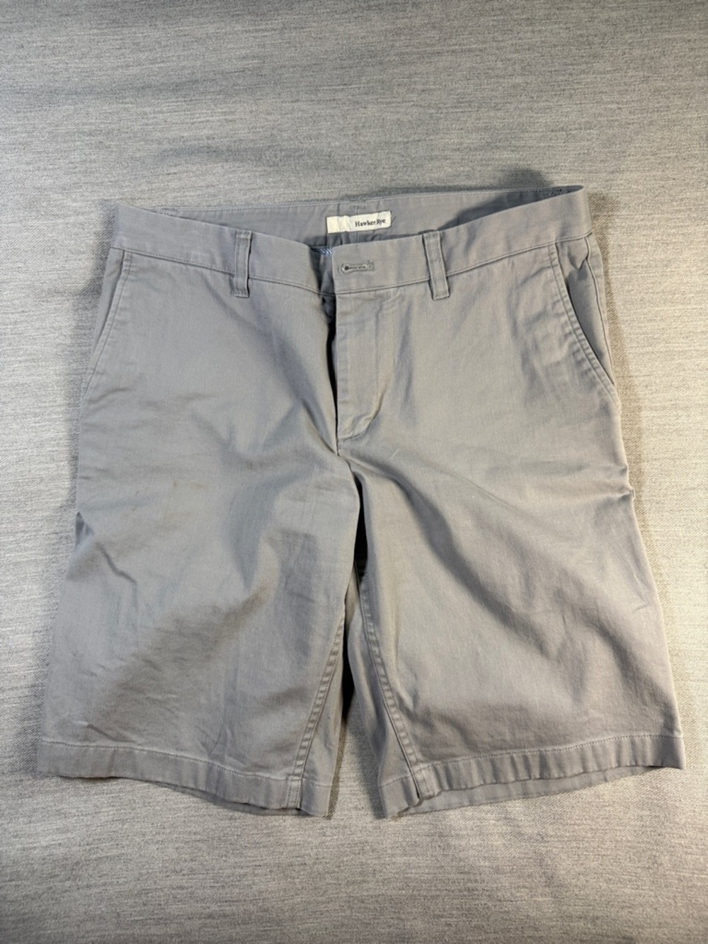 Harbor Bay Men's Flat-Front Gray Shorts